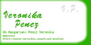 veronika pencz business card